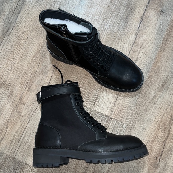 Urban Outfitters Utility Boots black Size 8 - Picture 1 of 10